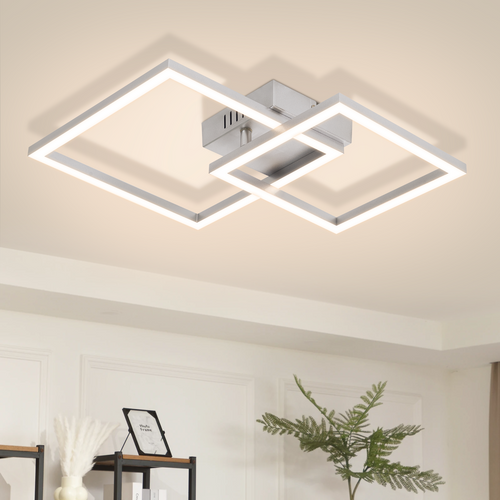 Plafonnier LED Pour Salon 20w 4000k Design Moderne Pivotant Pour Couloir Chambre Bureau Ou Salon