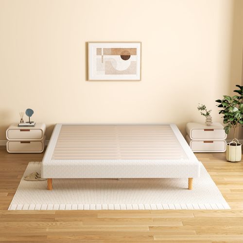 Sommier à Lattes 140x200 Cm, 9 Pieds, 2x14 Lattes