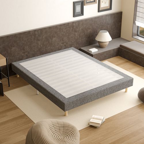 Sommier à Lattes 140x190 Cm, 9 Pieds, 2x14 Lattes