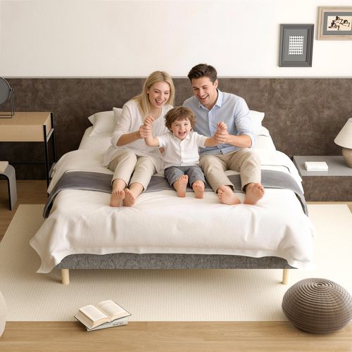 Sommier à Lattes 160x200 Cm, 9 Pieds, 2x14 Lattes