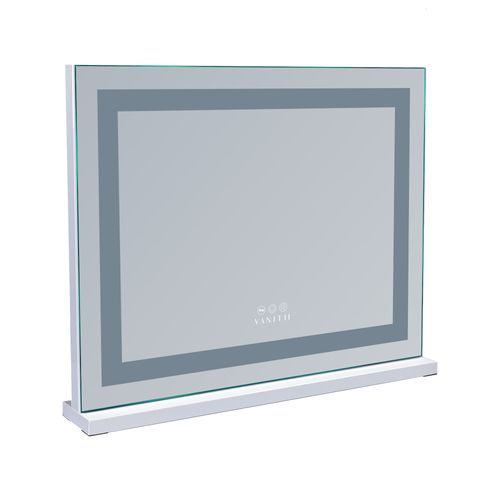 Miroir De Maquillage Hollywood Coiffeuse Mural Avec Lumineux 58x46cm - Bande Lumineuse LED