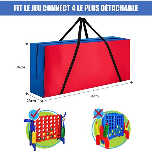 Sac De Rangement Pour Jeux Puissance 4 Géant, 84x23x36cm