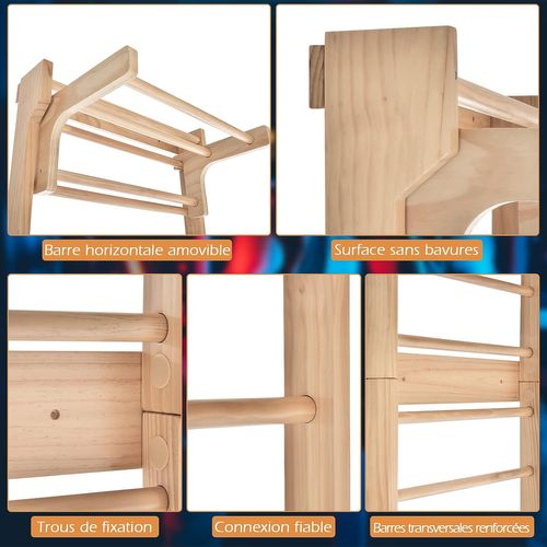 Espalier Suédois, Espalier De Gym Multifonctionnel Pour Adulte Et Enfant