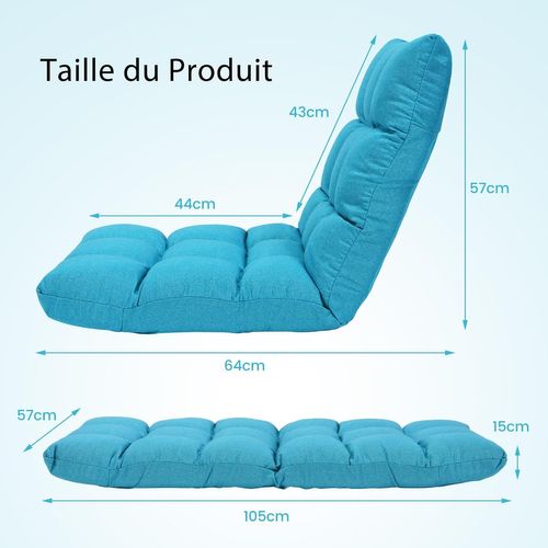 Canapé Paresseux Tatami Pliable Chaise De Plancher Coussin De Chaise De Lit