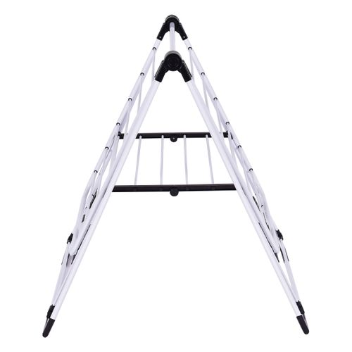 Étendoir Linge Intérieur, Sechoir à Linge Pliable En Acier Inox 2 Niveaux, Tancarville Linge Solide