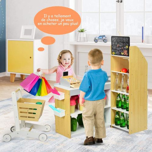 Jouet De Supermarché Pour Enfant, Caisse De Supermarché, Scanner, Chariot,lecteur De Carte