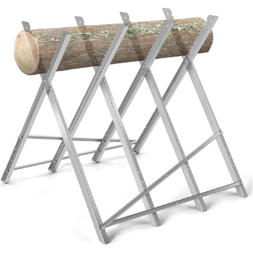 Chevalet De Sciage Pliable En Acier Charge,tréteau Portable Avec Dents De Scie à Encoches