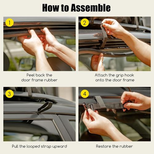 Coffre De Toit Voiture Étanche 595 L Avec 10 Sangles 6 Crochets De Portetapis Antidérapant