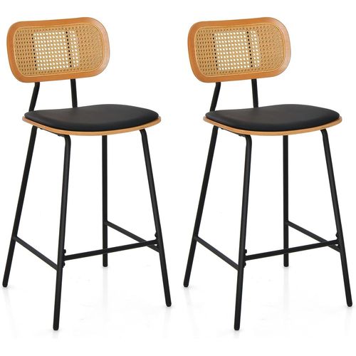 Tabourets De Bar Lot De 2 En Métal,tabouret Cuisine Industriel Pour Restaurant, Bistro, Comptoir