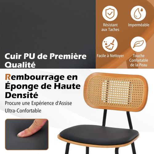 Tabourets De Bar Lot De 2 En Métal,tabouret Cuisine Industriel Pour Restaurant, Bistro, Comptoir