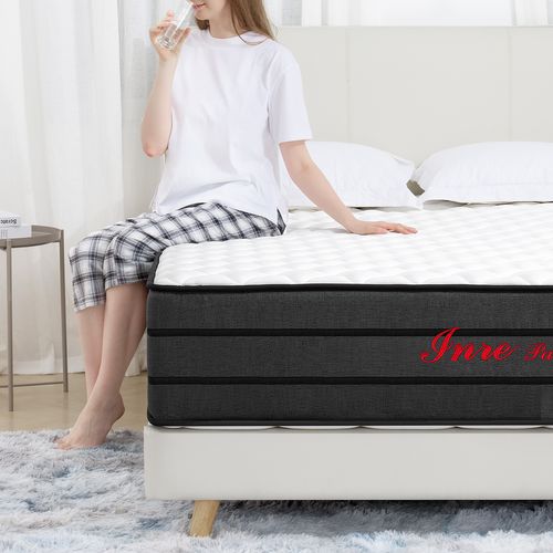 Matelas Mousse 140x200 cm INRE Epaisseur 25 cm Réversible
