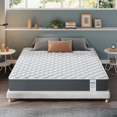 Matelas Mousse 140x190 cm INRE Epaisseur 25 cm Accueil Mémoire de forme