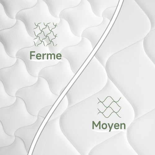 Matelas Mousse 160x200 cm INRE Epaisseur 25 cm Réversible