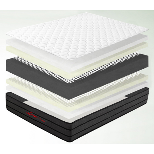 Matelas Mousse 160x200 cm INRE Epaisseur 25 cm Réversible