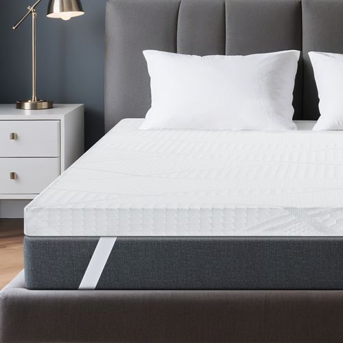 Surmatelas 160x200 Cm Inre, Épaisseur De 6 Cm, Mousse à Haute Résilience, Confort Moelleux