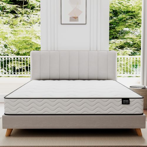 Matelas Ressort 140x200 Cm - INRE, Epaisseur 20 cm, confort Ferme - Tissu confortable