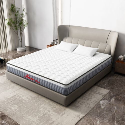 Matelas Mousse 140x190 Cm - INRE - Épaisseur 20 Cm, Confort Ferme - ZZ