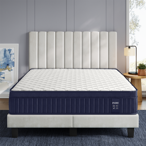 Matelas Ressort 140x190 Cm – Epaisseur 30 Cm, Confort Ferme – Tissu Confortable