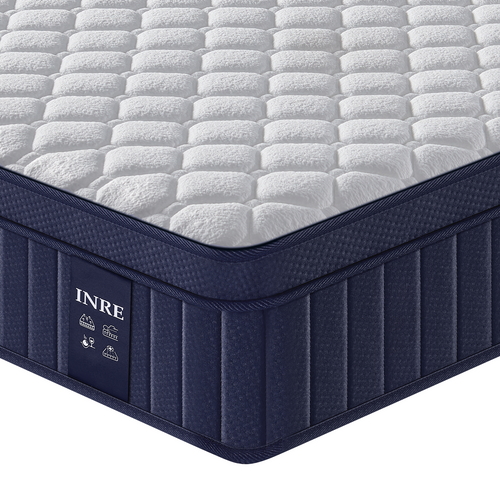 Matelas Ressort 140x190 Cm – Epaisseur 30 Cm, Confort Ferme – Tissu Confortable