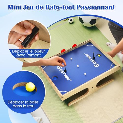 Jeu De Société Magnétique Pour 2 Joueurs, 2 Boules, 2 Poignées Magnétiques, 45 X 33,5 X 14 Cm