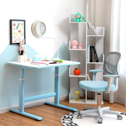 Chaise De Bureau à Roulettes Pour Enfants,soutien Lombaire, Siège Pivotant