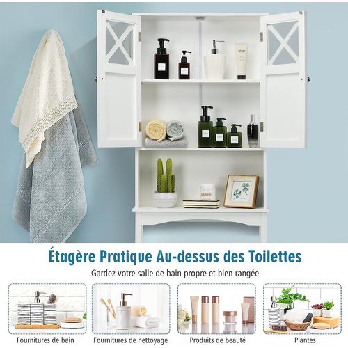 Meuble Wc Au-dessus Des Toilettes, Blanc