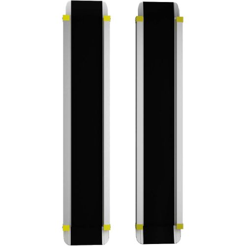 Rampe Fauteuil Roulant Rampe Télescopique Antidérapant 121,5-212,5cm Charge Max 270kg Noir