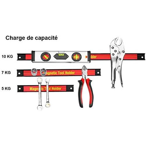3 Pièces Barres Magnétiques Pour Outils Barres Magnétiques Barre à Couteau Aimentée