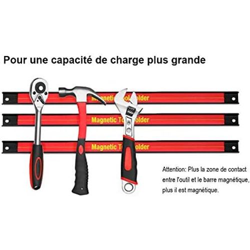 3 Pièces Barres Magnétiques Pour Outils Barres Magnétiques Barre à Couteau Aimentée