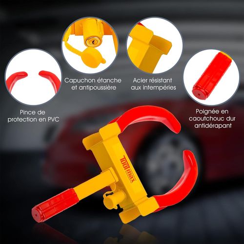 Serrure De Roue De Voiture,sabot De Voiture, Sabot De Rouette, Antivol Véhicule