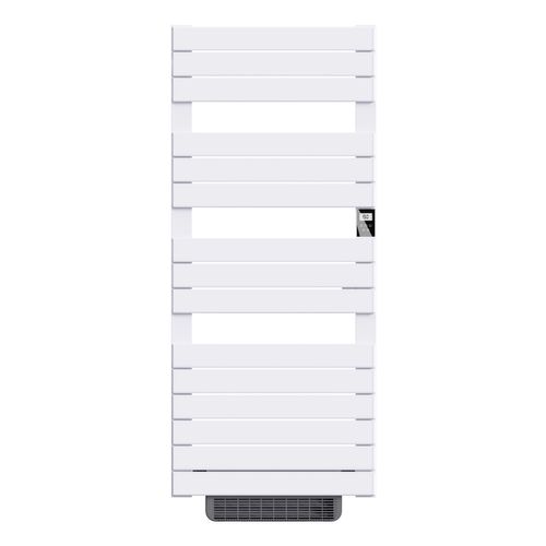 Sèche-serviette Électrique Sans Fluide Avec Soufflerie 500w+1000w H.108,4xl60cm Hanae Blanc