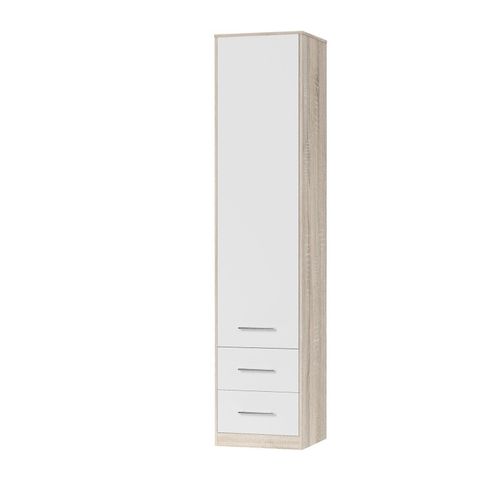 Lit Escamotable +2 Placards V 140x200+(50x2)cm Standard Chêne Sonoma/blanc