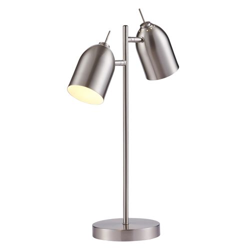 Lampe De Chevet Bureau à LED Chic Éclairage Moderne Chrome