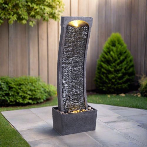 Fontaine Moderne Incurvée En Cascade De 98 Cm