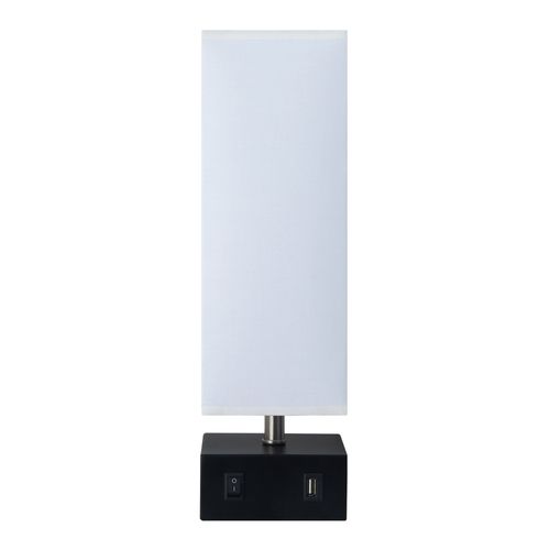 Lampe De Table De Chevet Colette Avec Port USB Et Nuance Blanche