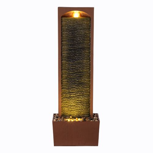 Fontaine Murale LED Design Moderne Rocher Rouge Exterieur