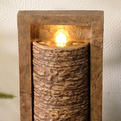 Fontaine De Jardin LED, Marron