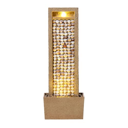Fontaine De Jardin Avec Éclairage LED, Marron