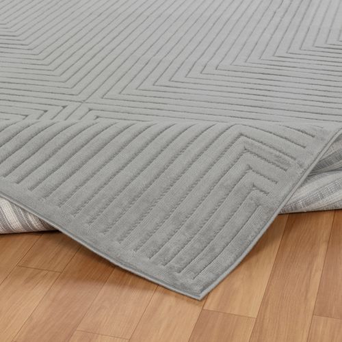 Tapis Intérieur/extérieur à Effet 3d Et Relief Gris 200x275 Cm Kiyoshi