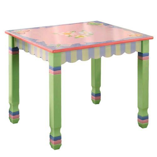 Table Enfant En Bois Chambre Bébé Fille (sans Chaise)