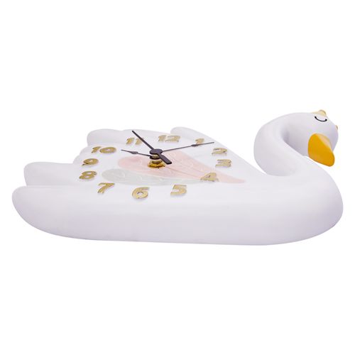Horloge Pendule Bois Swan Lake