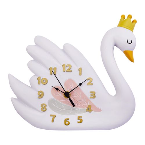 Horloge Pendule Bois Swan Lake