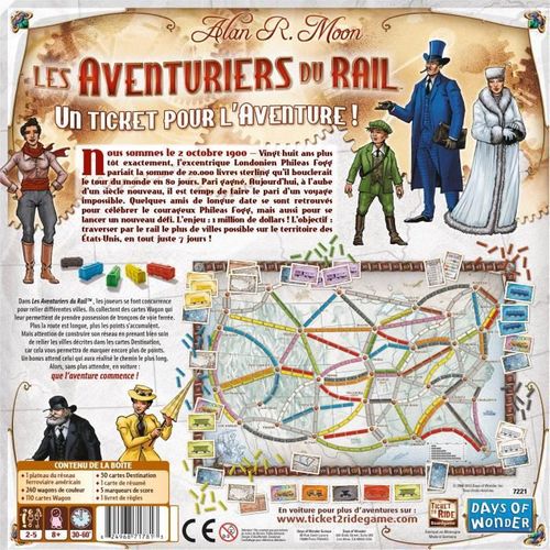 Jeu De Société Les Aventuriers Du Rail Usa Jeu De Société