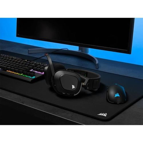 Casque Sans Fil Hs80 Rgb - Carbone Corsair - Casque Micro - Dolby Atmos - Technologie Sans Fil