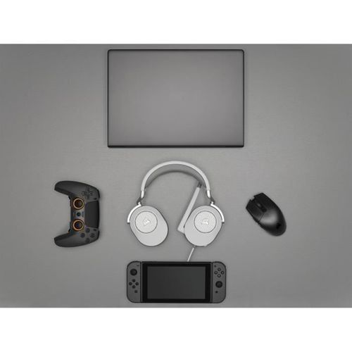 Casque Gaming Corsair Hs65 Surround - Blanc, Son Surround Dolby Audio 7.1 Sur PC Et Mac