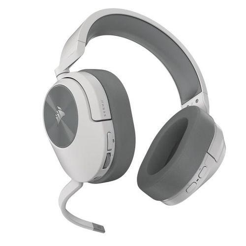 Casque Gaming Sans Fil Corsair Hs55 Wireless - Son Surround Dolby Audio 7.1 - Blanc