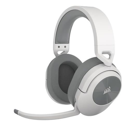 Casque Gaming Sans Fil Corsair Hs55 Wireless - Son Surround Dolby Audio 7.1 - Blanc