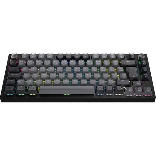 Clavier Mécanique Vertigo 65% - Alu Gris, Switches JWK Lubrifiés, Montage Sans Vis - Prêt à Jouer