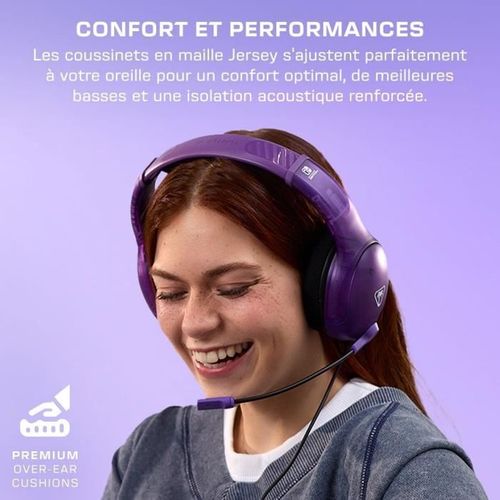 Casque Gaming Filaire - Nintendo Switch - Airlite Fit - Violet Fantôme