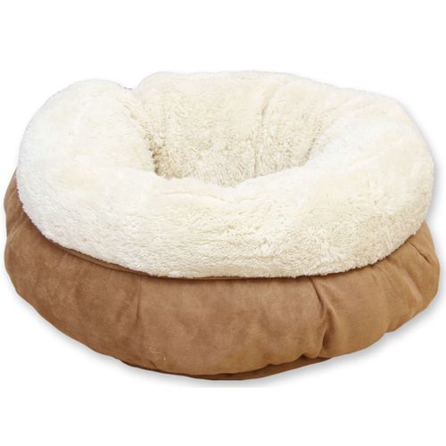 Lit Pour Chat/chien Laine D'agneau Beignet Marron